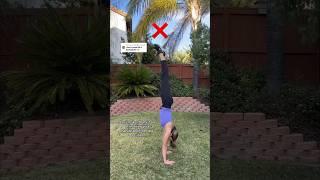 How to ACTUALLY HOLD a handstand  #handstand #tutorial #tumbling #acro #dance #cheer #gymnastics