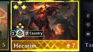 7 Country Units 3 Star Fulfilled All Country Stacks = Hecarim Maximized! | TFT SET 10