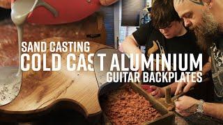 Sand casting cold cast aluminium guitar backplates