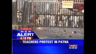 Protesting teachers lathi charged in Patna.