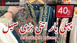 alkaram sale today | flat 40% off alkaram sale 2024