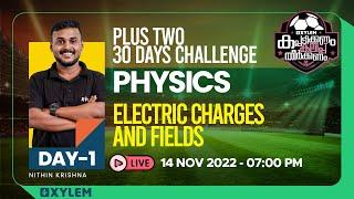 Plus Two Physics - Chapter 1 - Electric Charges and Fields | XYLEM +1 +2