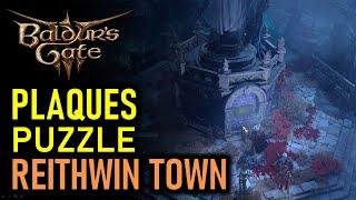 Shar Statue Plaques Puzzle in Reithwin Town | Shadow-Cursed Village | Baldur's Gate 3 (BG3)