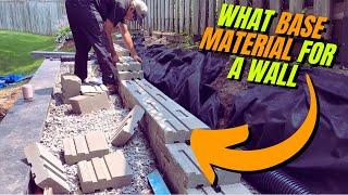 BEST Base Material for a Retaining Wall | Dense or Open Graded Base