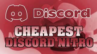 CHEAPEST DISCORD NITRO 2024 - How to get Discord Nitro Cheaper (Cheap Discord Nitro Subscription)
