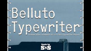 Belluto Typewriter Font Download