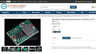 Mini-360 DC-DC Buck Converter from ICStation.com