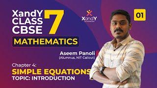 Simple Equation  | Introduction   |Class 7 CBSE Maths |  Part 01