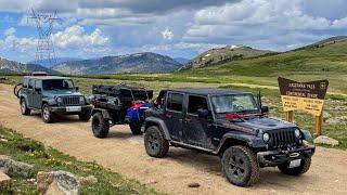 Taking the Jeep JK's up Hagerman Pass in Colorado!