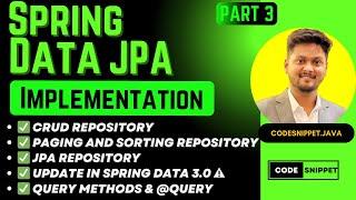 Spring Data JPA Implementation: Full Guide with CrudRepository, Paging, Sorting & Query Methods