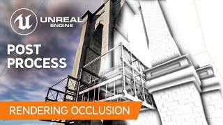 Unreal Engine 5 Rendering Ambient Occlusion with Post Process Material