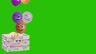 SMILEYS EMOJIS BALLOONS GREEN SCREEN HD FREE DOWNLOAD NO COPYRIGHTS