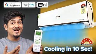 This AC Cooldown in Just 10 Sec Best AC in 2024 Summer | Haier 1.6T 5 Star AC with Smart Features!