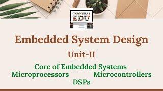 Core of Embedded Systems | Microprocessors | Microcontrollers | DSPs