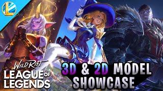 ALL 36 CHAMPIONS & SKINS IN 3D & 2D | WILD RIFT ALPHA TEST | League of Legends: Wild Rift