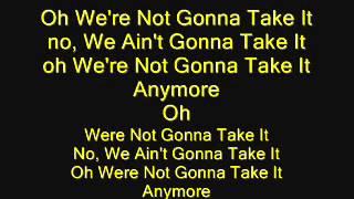 Twisted Sister - We're Not Gonna Take It (with lyrics)