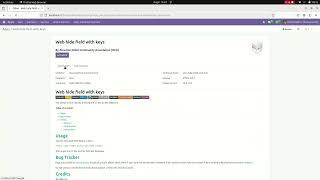 deskent web hide field with key |Odoo