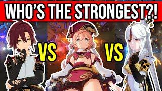 DPS SHOWDOWN! Heizou vs Yanfei vs Ningguang! Who's the Strongest 4 Catalyst?