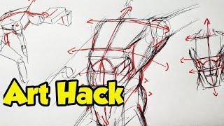 ️Art Hack⎮How to draw the torso⎮step by step easy️