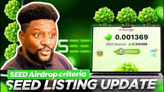 Seed Airdrop Listing Date - $300 IS POSSIBLE with this token