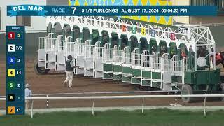 Citizen Bull wins race 7 at Del Mar 8/17/24