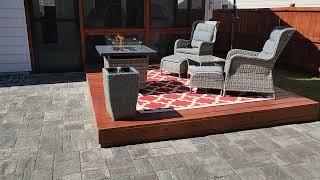 Tremron Paver Patio ️ Hardscape Design ️  By Brooks Landscaping where #WeMakeDirtLookGood