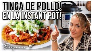 CÓMO COCER POLLO EN LA OLLA ELÉCTRICA DE PRESIÓN INSTANT POT/ TOSTADAS DE TINGA DE POLLO INSTANT POT