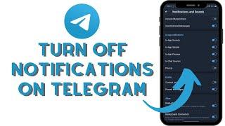 How to Turn Off Notifications on Telegram App Android Phone? Disable Notifications on Telegram App