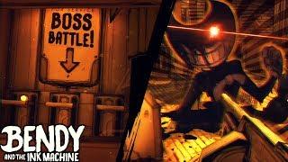 HIDDEN BOSS FIGHT?! USING TOMMY GUN ! | Bendy and the Ink Machine [Chapter 3] Secret Room