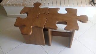 DIY puzzle coffee table or stool how to Simply Make it ...