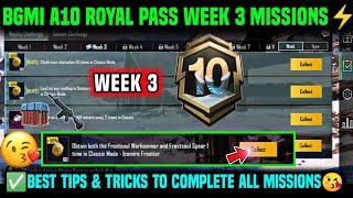 A10 WEEK 3 MISSION | BGMI WEEK 3 MISSIONS EXPLAINED | A10 ROYAL PASS WEEK 3 MISSION | C7S20 WEEK 3