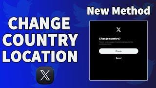 How to change account country location on X (Twitter)