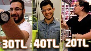 20 vs 30 vs 40 TL TOST YAPTIK !! 1 DAKİKA SÜRE VAR