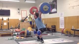 Snatch series up to 170kg(374lbs)