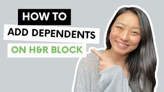 How To Easily Add Dependents | H&R Block Online Software 2024 (2023 Filing)