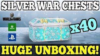 It Cost $100 for THESE - 40 SILVER WAR CHESTS (World of Tanks: Winter Fest)