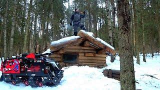 24 HOURS IN A DUGOUT : LIFE IN THE FOREST | MAKING YOUR WAY THROUGH THE FOREST ON A MOTORBIKE |