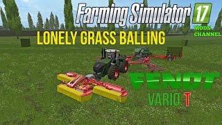 Farming Simulator 2017 Mods  MAKE GRASS BALES  USING JUST ONE TRACTOR