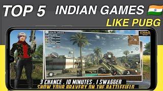 Top 5 Indian games like pubg | Best pubg alternative Indian games | pubg alternative games india |