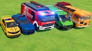 COLORFUL CARS ADVENTURE: EXPLORE POLICE, FIRE TRUCKS & MORE IN FS22 – JOIN THE EXCITEMENT NOW!