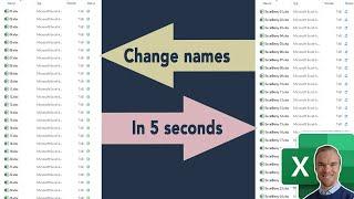 Change names of all files in a folder (FREE Excel-template)