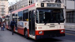 Trolleybuses & More in Geneva Switzerland 1992-1994