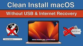 How to Clean install any Mac Operating System without USB drive & Internet Recovery |  New Method 