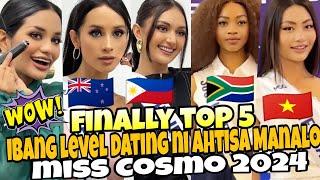 LIVE! TOP 5 Miss Cosmo international 2024 Advance Crown Favourite Ahtisa Manalo Philippines Congrats