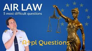 5 MOST CHALLENGING AIRLAW questions from EASA ATPL-Q database! Explained by Captain Joe & Fabi C