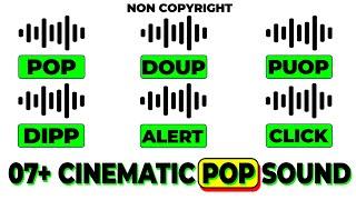 08+ pop sound effect | Punch, Bell & Pop sound effect | Cinematic pop sound effect [non copyright]