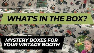 Let's Make Mystery Boxes for my Vintage Booth!  Increase Antique Booth Sales