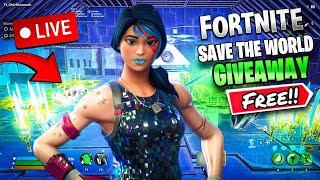 🟢LIVE - CHRISTMAS EVE! HELPING EVERYONE IN SAVE THE WORLD! VBUCKS GIVEAWAY! | FORTNITE