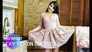 Hot ASMR Try On Dresses (tizer) Patreon month video