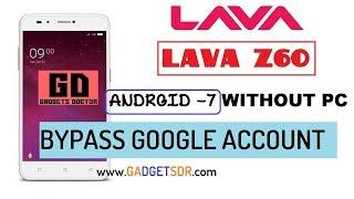 How To Bypass Google Account Lava Z60| Bypass FRP| Android -7.0| Without PC